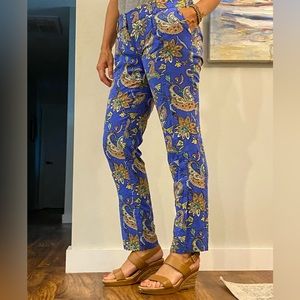 Loft Paisley Pants Sz 4